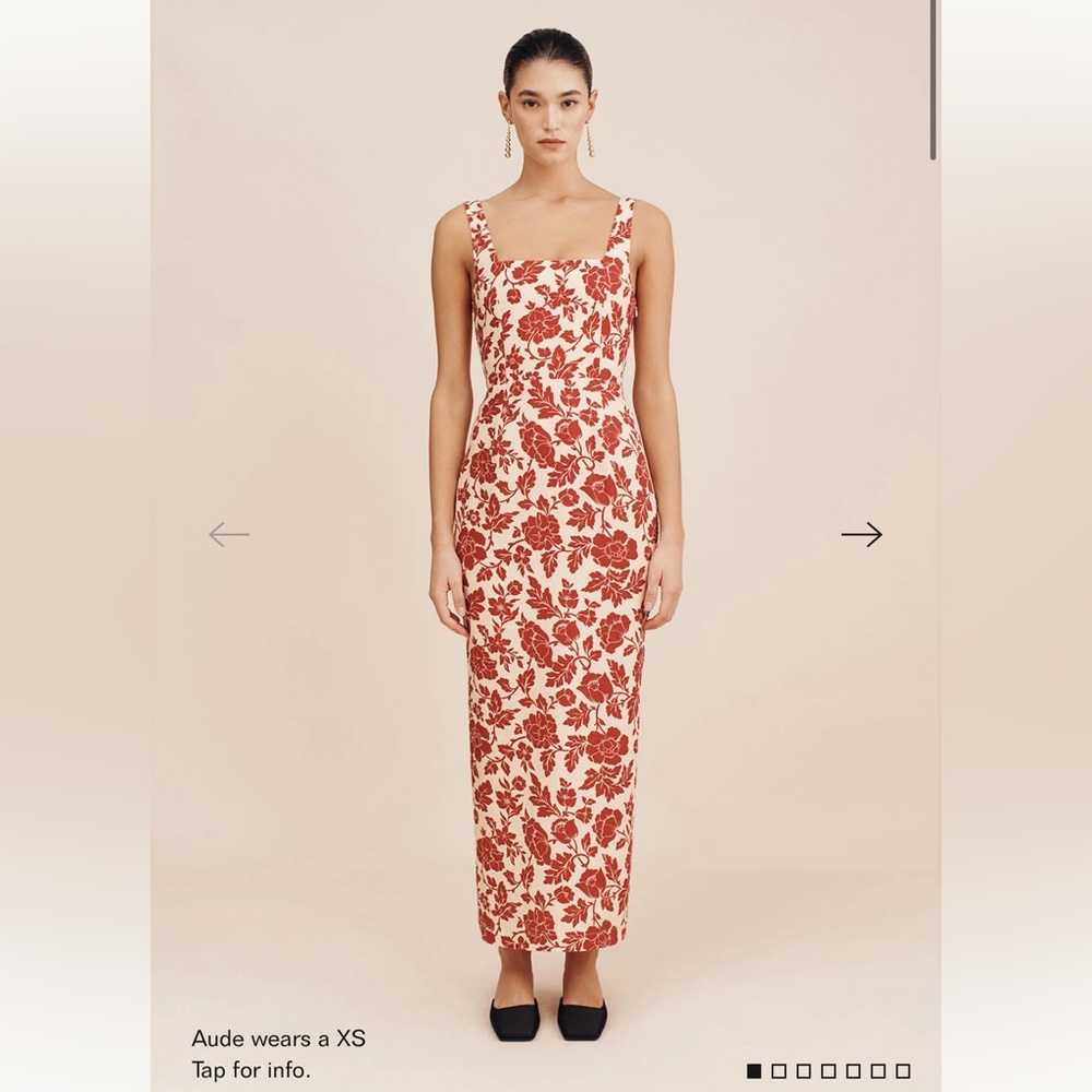 Posse Skyla Column Dress in Scarlett Bloom size small